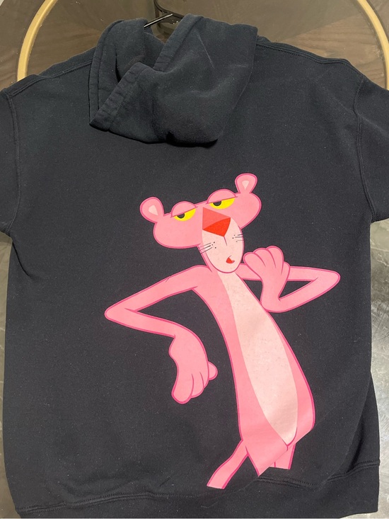 Pink Panther Other - Kids Black Hoodie with Pink Panther Graphic